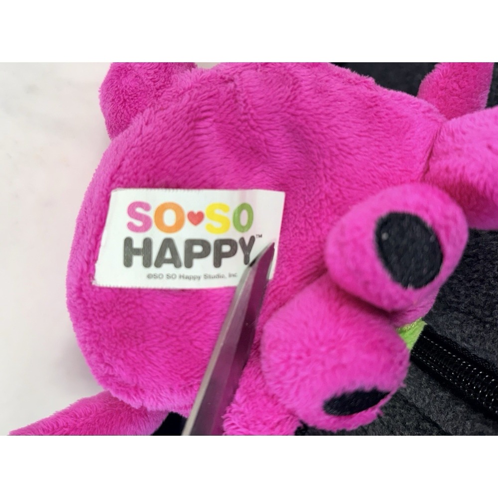 Toynami So So Happy Taco Deluxe Plush Pink 5" Small Beanie Stuffed‎ Animal Mini - Picture 6 of 7